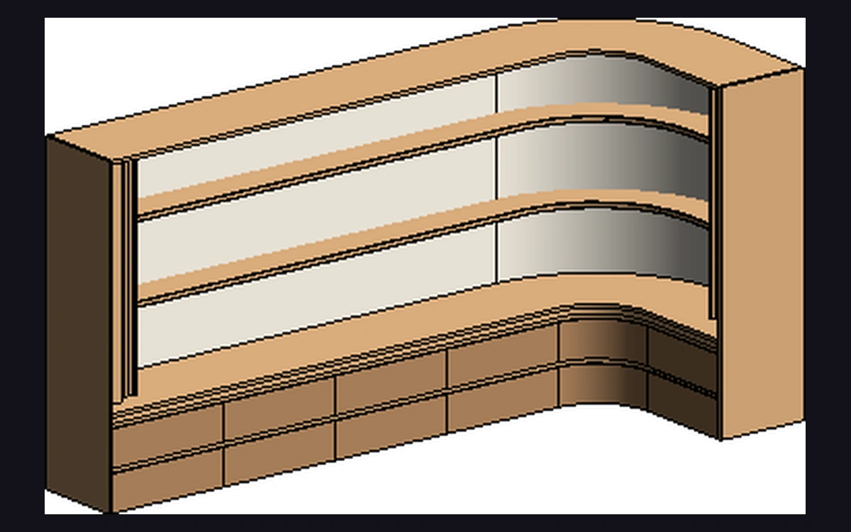 GM Shelving Unit @ Office — Parametric Furniture Family
